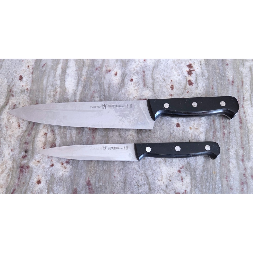 Zwilling JA Henckels Int Fine Edge Pro 8in Chef & 5in Utility Knife Set 2pc